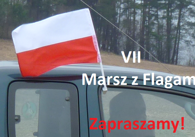 Grafika Zapraszamy na VII Marsz z Flagami