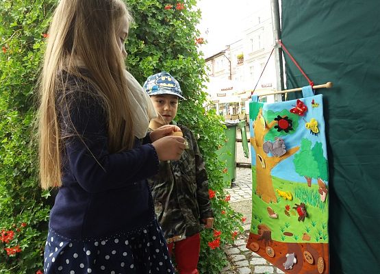 Grafika KPK podczas Kartuskiego Targu Produktów Ekologicznych w Kartuzach