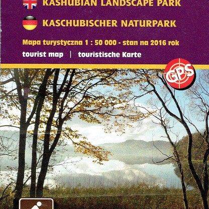 Mapa turystyczno - krajoznawcza. Kaszubski Park Krajobrazowy. grafika